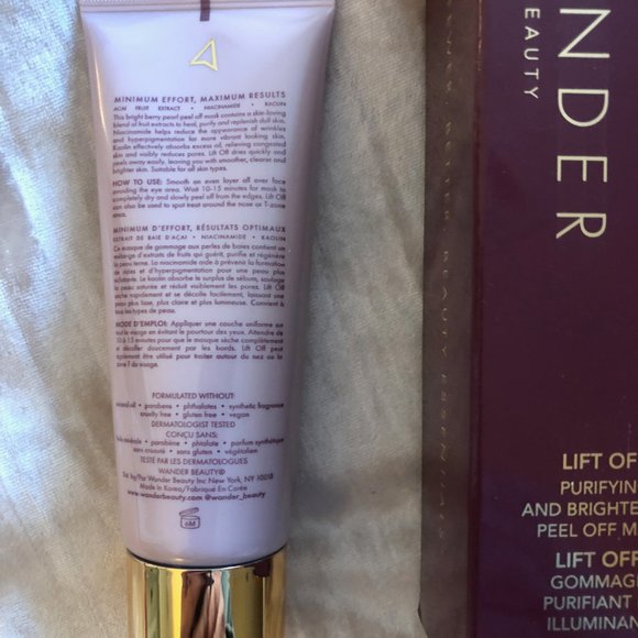 Wander Beauty Lift Off Purifying and Brightening Peel Off Mask - Picture 4 of 5